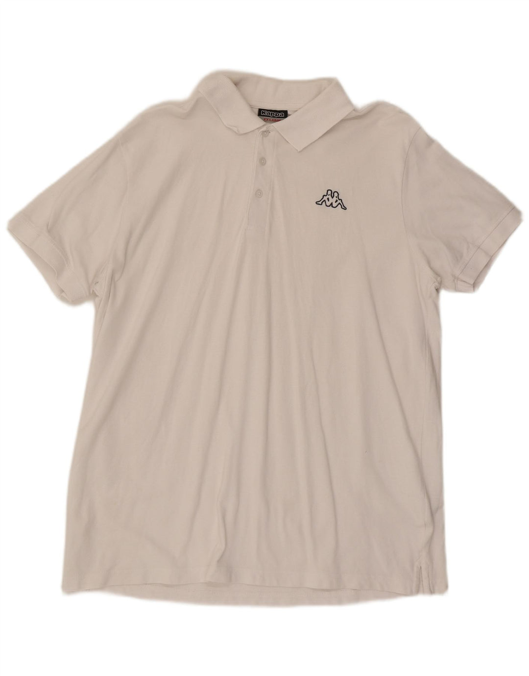KAPPA Mens Polo Shirt 2XL White Cotton