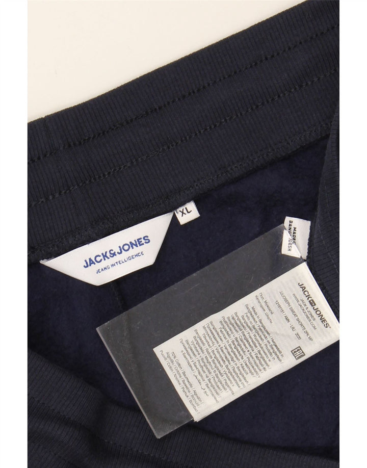 JACK & JONES Mens Sport Shorts XL  Navy Blue Cotton Vintage Jack & Jones and Second-Hand Jack & Jones from Messina Hembry 