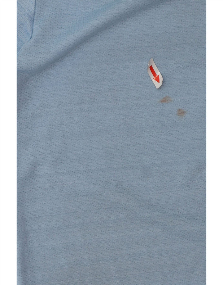 Nike Dri Fit T-shirt top mellemblå polyester til mænd