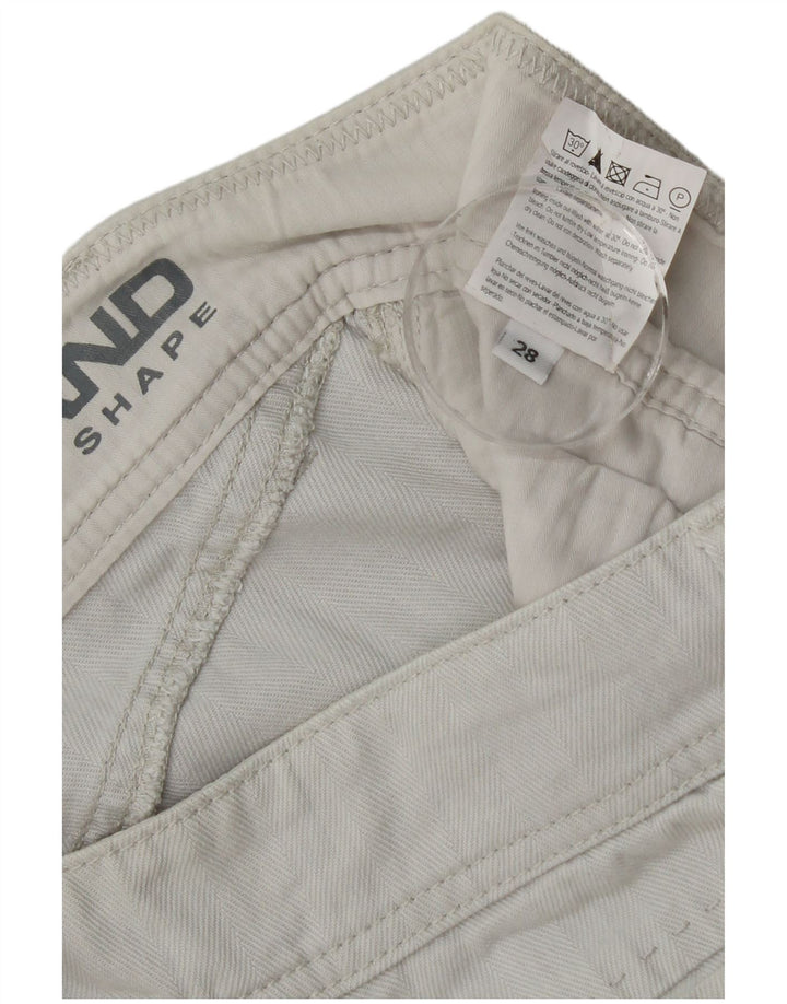 Guru Dame Slim Straight Jeans W28 L34 Blå sildebensbomuld