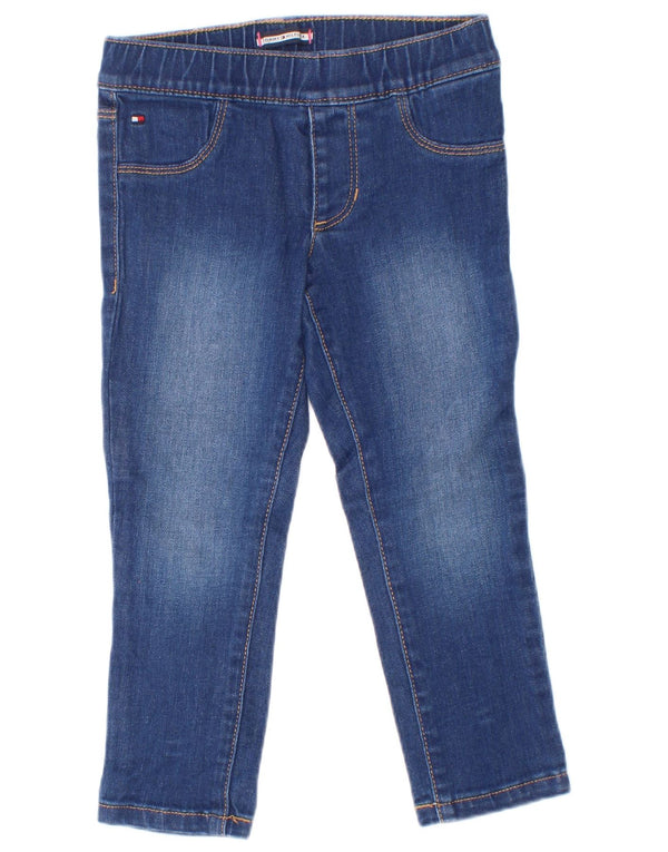 Tommy Hilfiger Piger Jegging Jeans 2-3 År W20 L15 Blå Bomuld