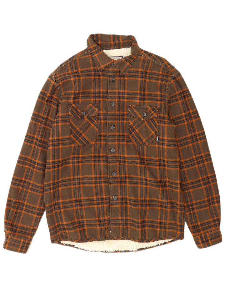 Carrera herre skovhugger flannel skjorte medium brun ternet