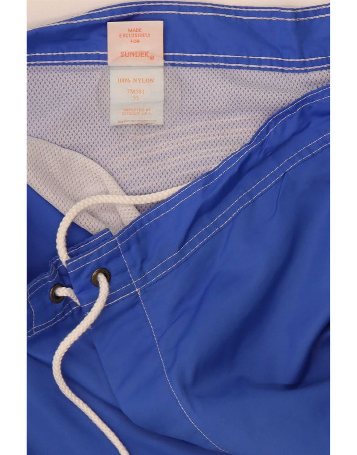 Sundek Herre svømmeshorts Medium Blue Colourblock Nylon