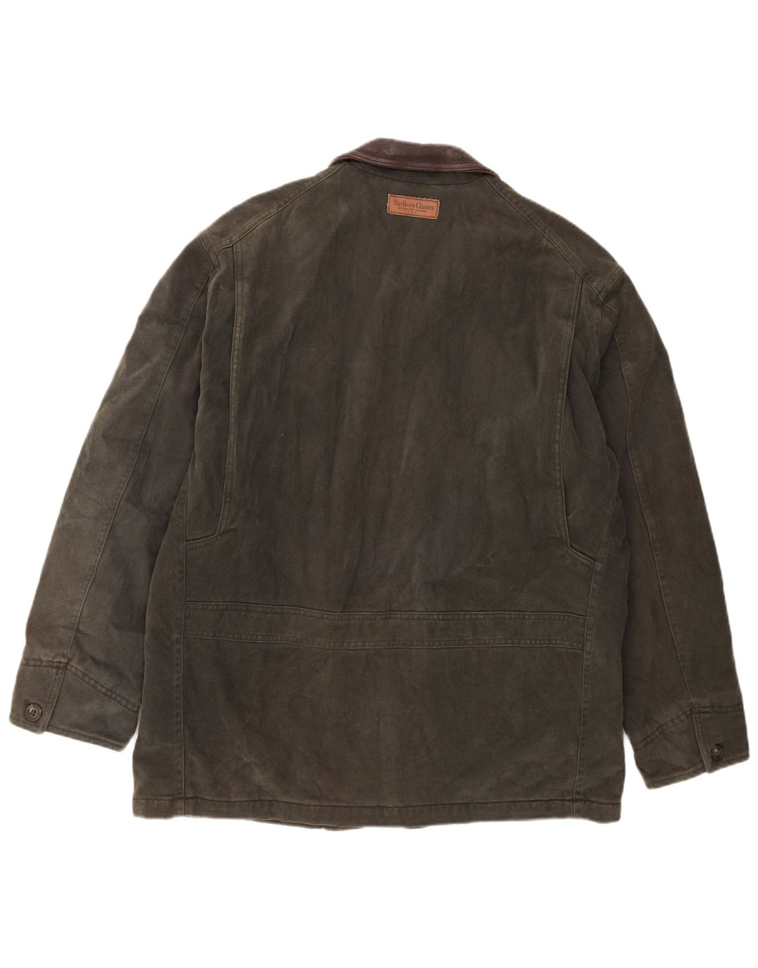 MARLBORO CLASSICS Herre Utility Jacket UK 38 Medium Khaki Colourblock