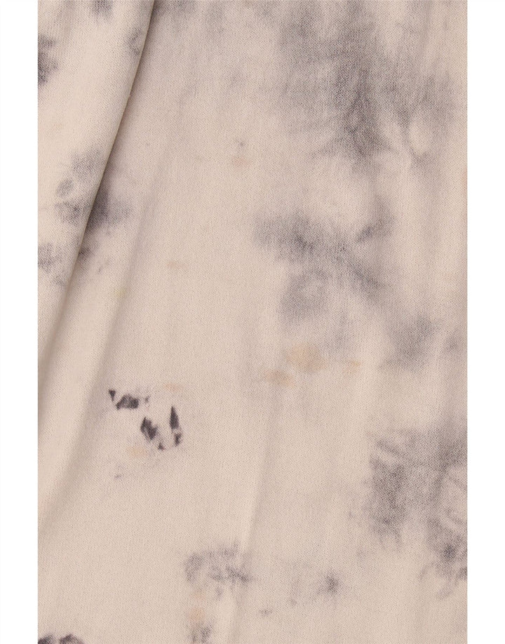 Zara Dame Oversized Maxi Dress UK 10 Small Grey Tie Dye Viscose
