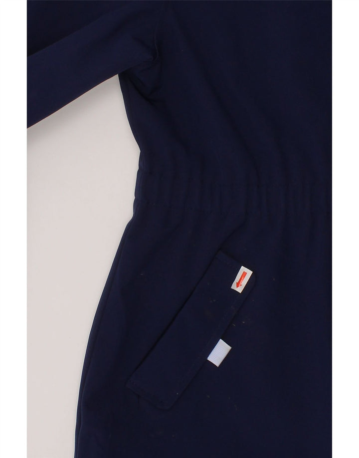 MICHAEL KORS Girls Hooded Rain Jacket 10-11 Years Navy Blue Polyester Vintage Michael Kors and Second-Hand Michael Kors from Messina Hembry 