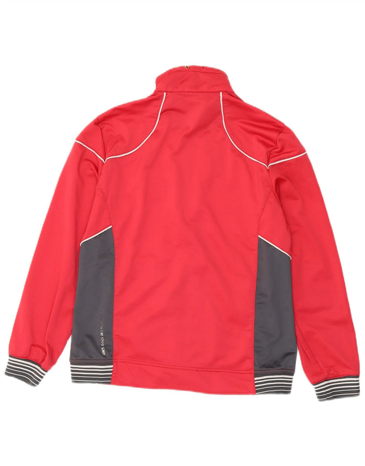 Asics træningsdragt topjakke til kvinder UK 18 XL Pink Colourblock Polyester