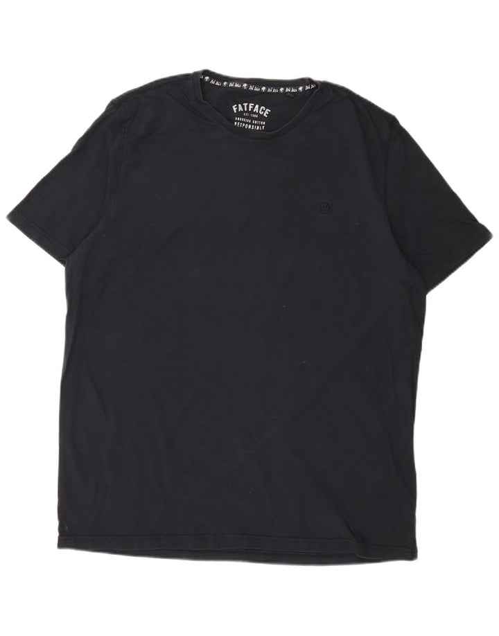 Fat Face Herre T-Shirt Top XL Marineblå Bomuld