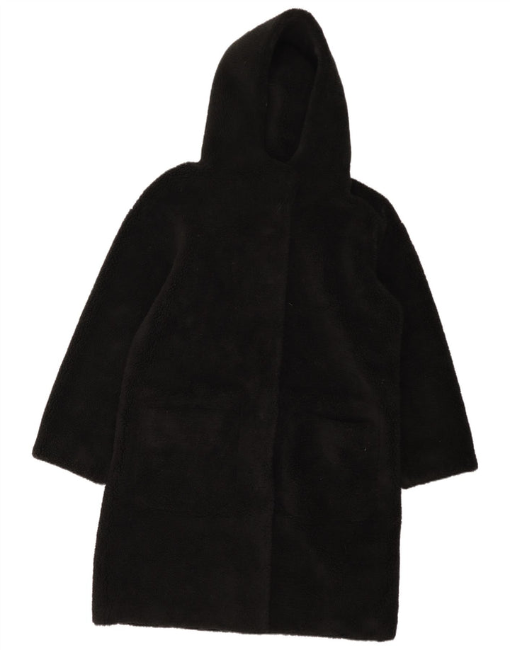 Gina Womens Reversible Sherpa Overcoat EU 42/44 Large Black Polyester