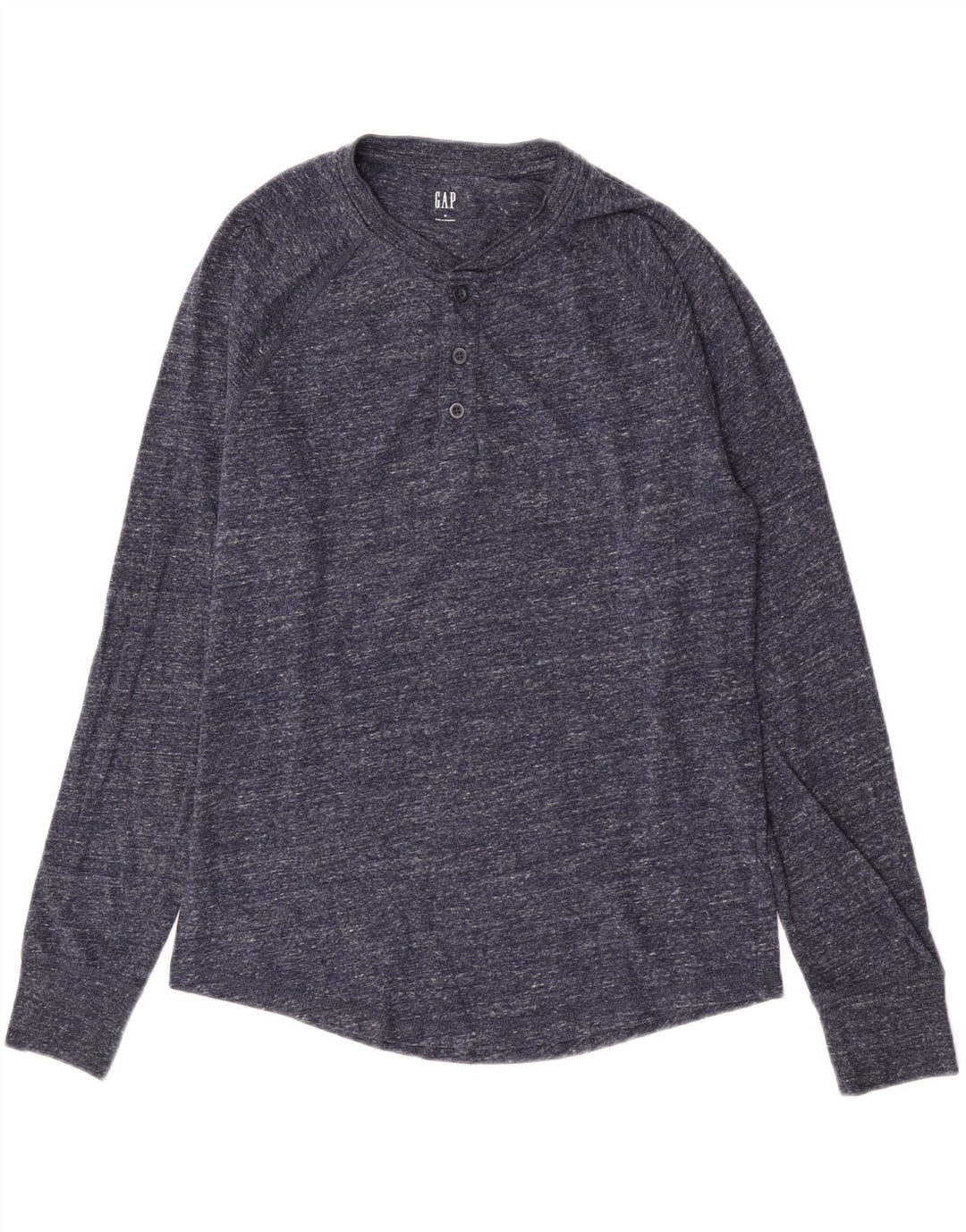 Gap Herre Top Langærmet Medium Marineblå Flecked Bomuld
