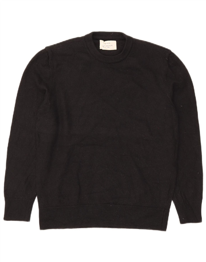 Zara Herre Crew Neck Jumper Sweater Medium Sort Uld