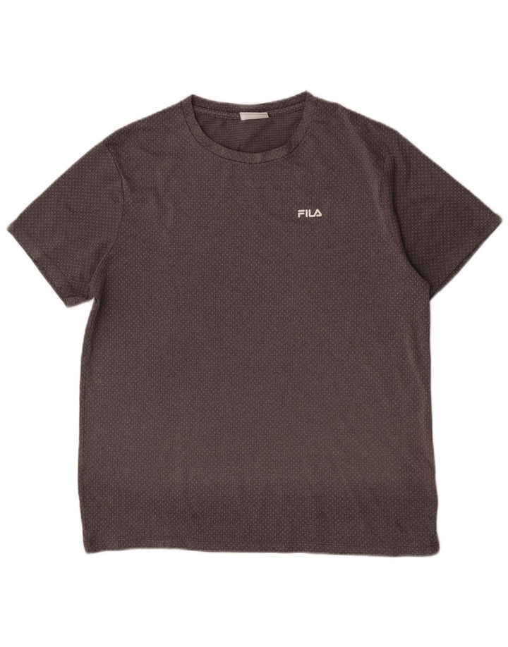 Fila Herre T-Shirt Top Stor Grå Polyester