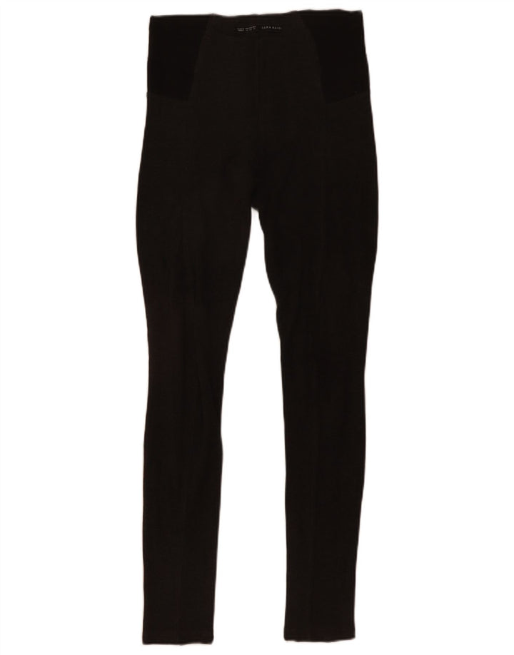 Zara Dame Leggings UK 4 XS Grå Colourblock