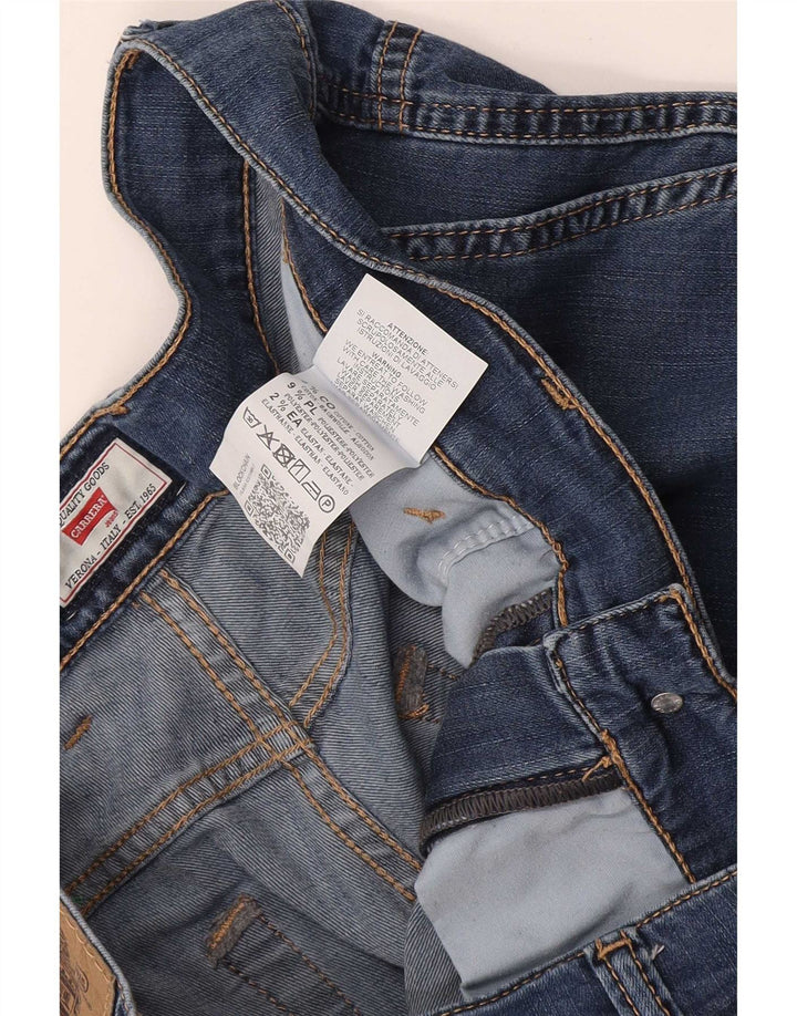 Carrera Herre 618 Denim Cargo Shorts W34 Stor Blå Bomuld