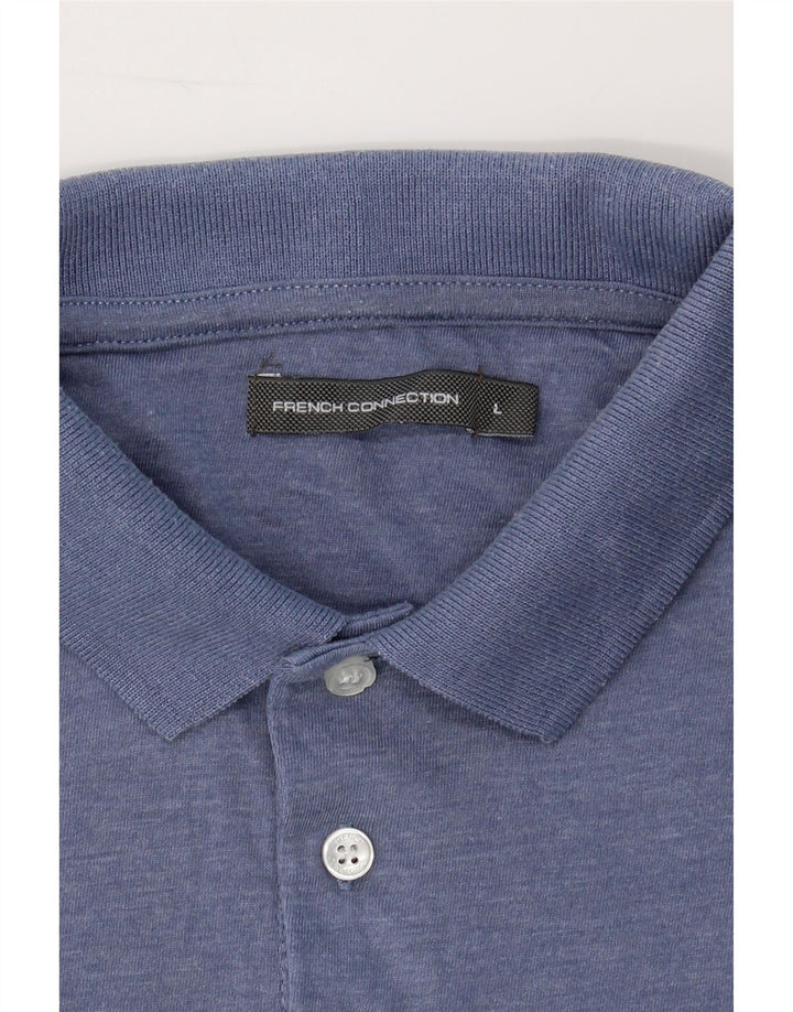 FRENCH CONNECTION Mens Polo Shirt Large Navy Blue Cotton Vintage French Connection and Second-Hand French Connection from Messina Hembry 
