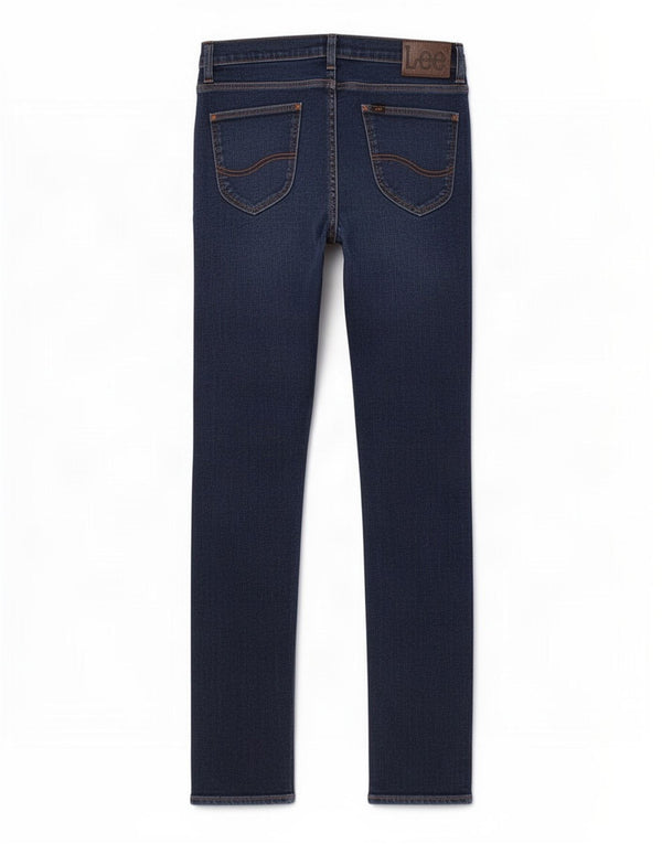 Lee Herre Luke Tapered Slim Jeans W34 L34 Marineblå Bomuld