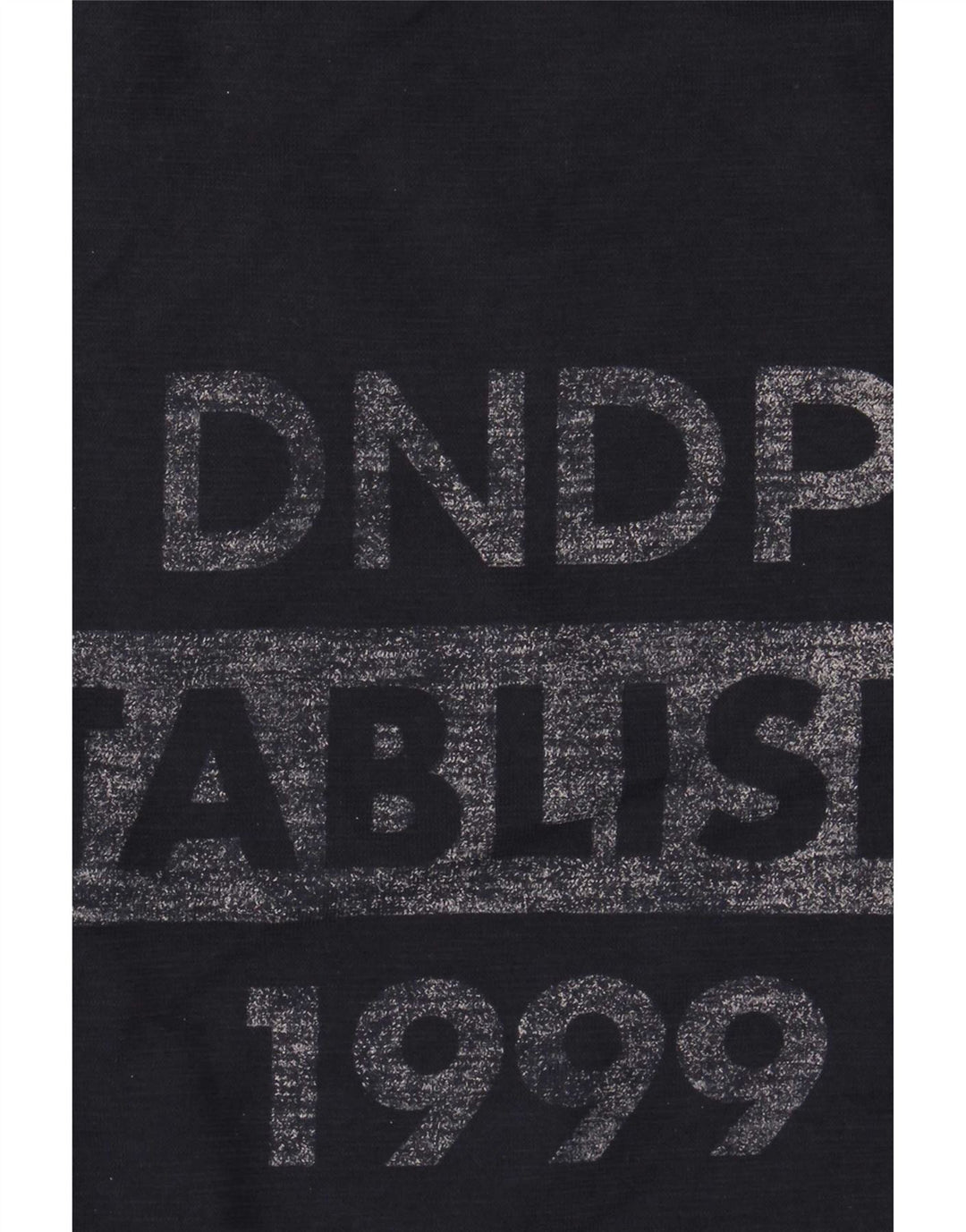 Dondup Herre Grafisk T-Shirt Top Medium Marineblå Bomuld