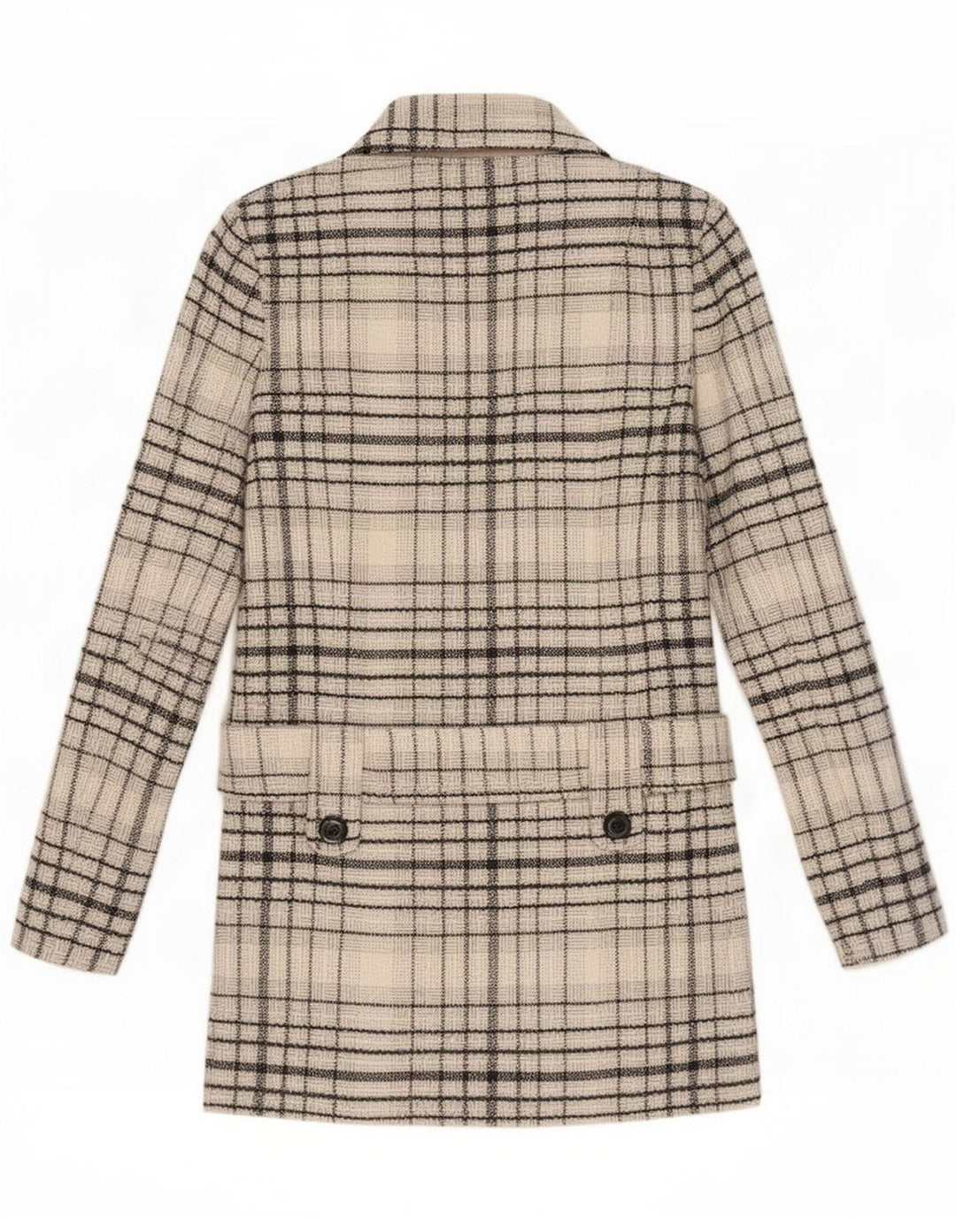 Jane Norman Dame Overfrakke UK 8 Small Grey Ternet Uld