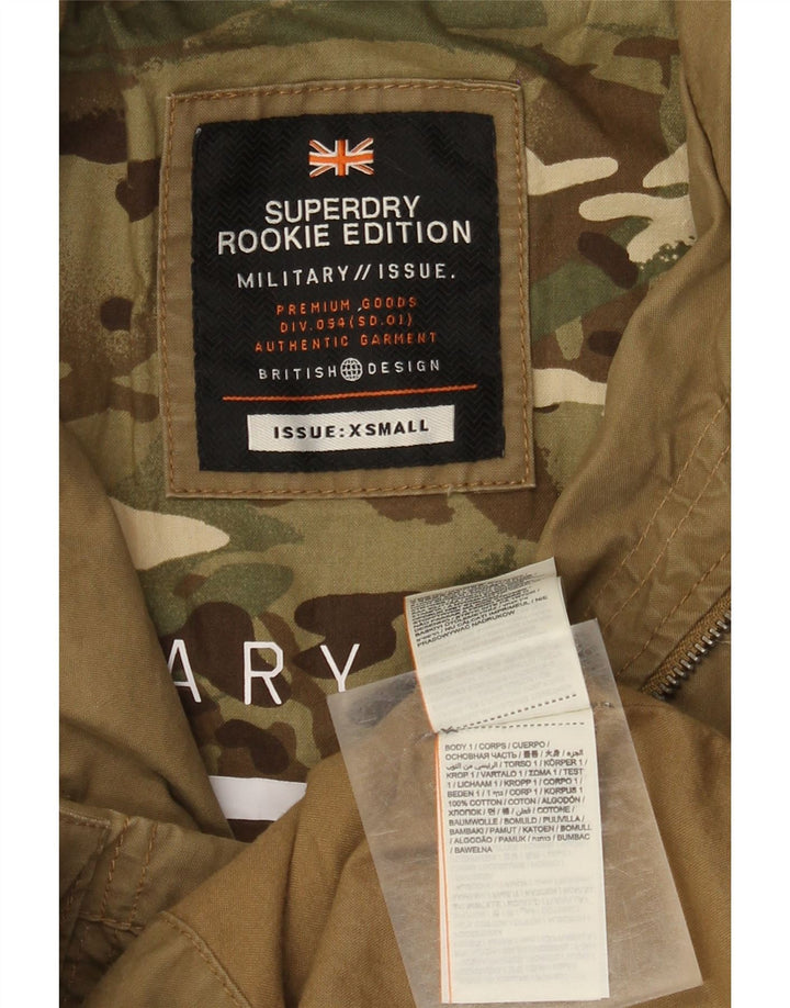 Superdry Herre Military Jacket UK 34 XS Brun Bomuld