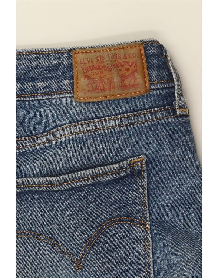 LEVI'S Dame 712 Slim Jeans W31 L28 Blå Bomuld