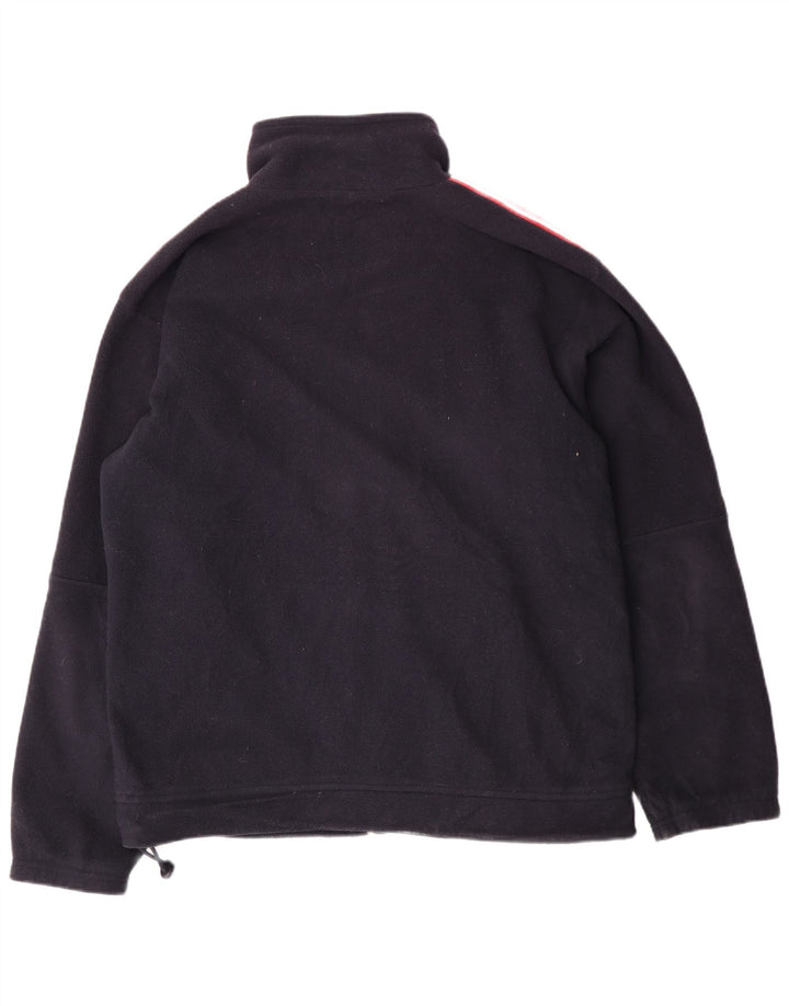 Champion Herre Fleecejakke UK 40 Large Navy Blue Polyester