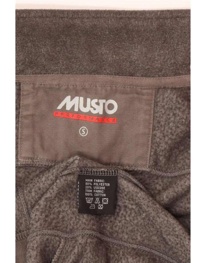 Musto Herre grafisk fleecejakke UK 36 Small Grey Colourblock Polyester