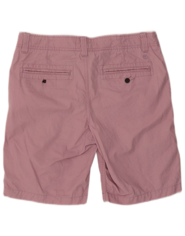 Timberland Mens Chino Shorts W32 Medium Pink Cotton
