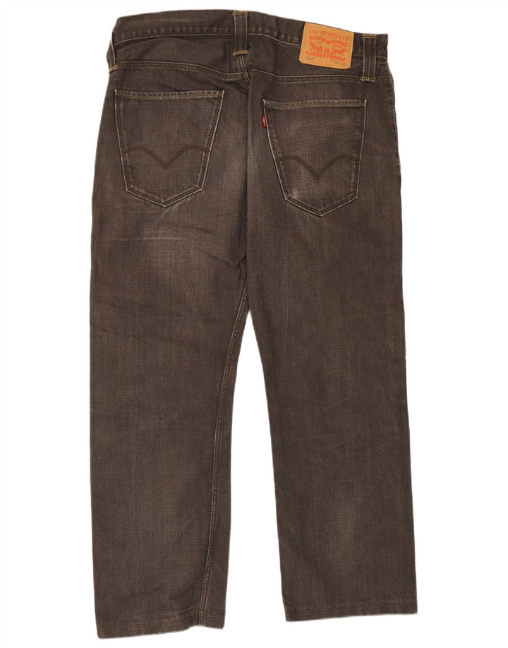 Levi's Mens 504 Cropped Jeans W34 L26 Grå