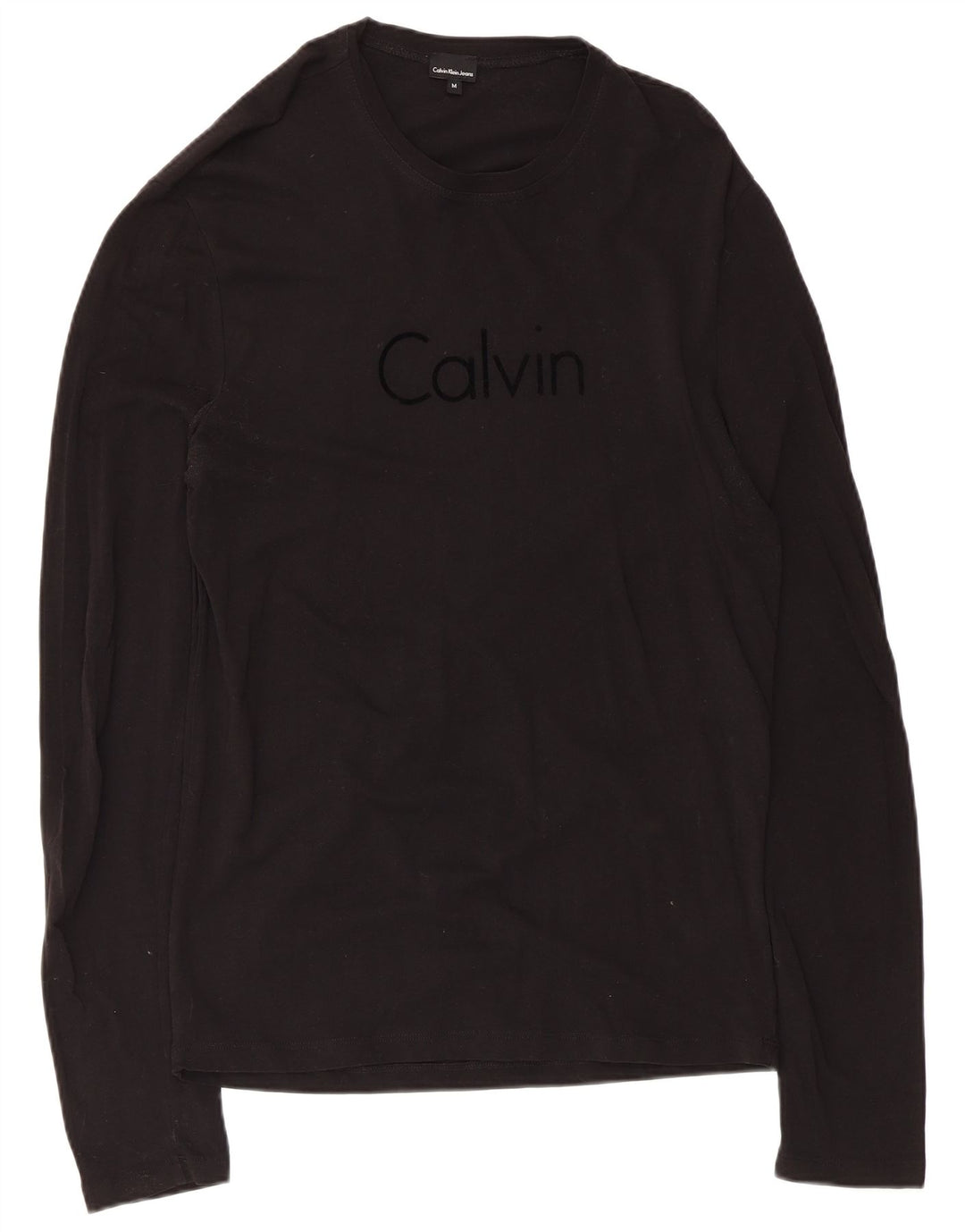 Calvin Klein Jeans Herre Grafisk Top Langærmet Medium Sort