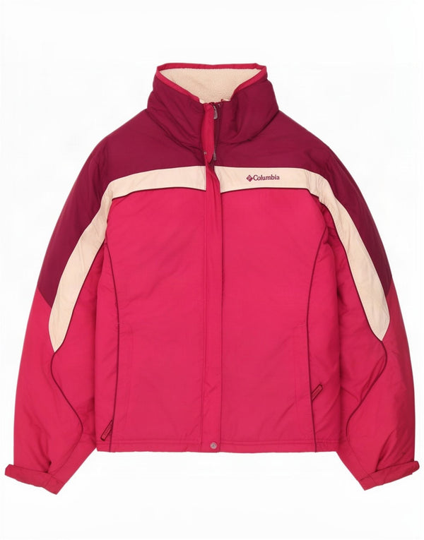 Columbia Girls Skijakke 15-16 år Pink Colourblock Polyester