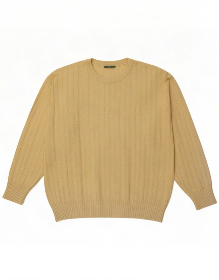 Canda sweater med rund hals til mænd Medium Gul