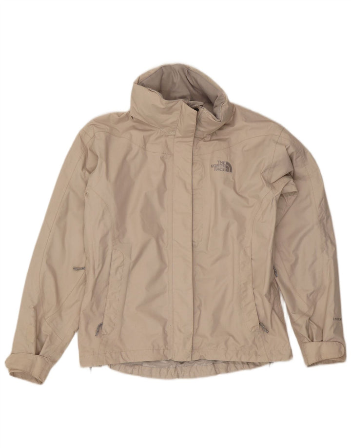 The North Face Dame Hætte Oversized regnjakke UK 10 Small Beige Nylon