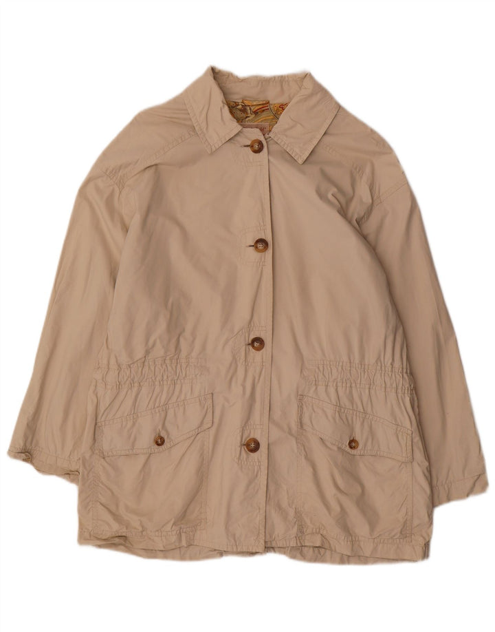 BROOKSFIELD Dame Windbreaker Jacket IT 42 Medium Beige Bomuld