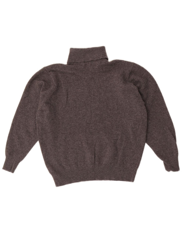 Hodgson Womens Roll Neck Jumper Sweater UK 14 Medium Grey Flecked
