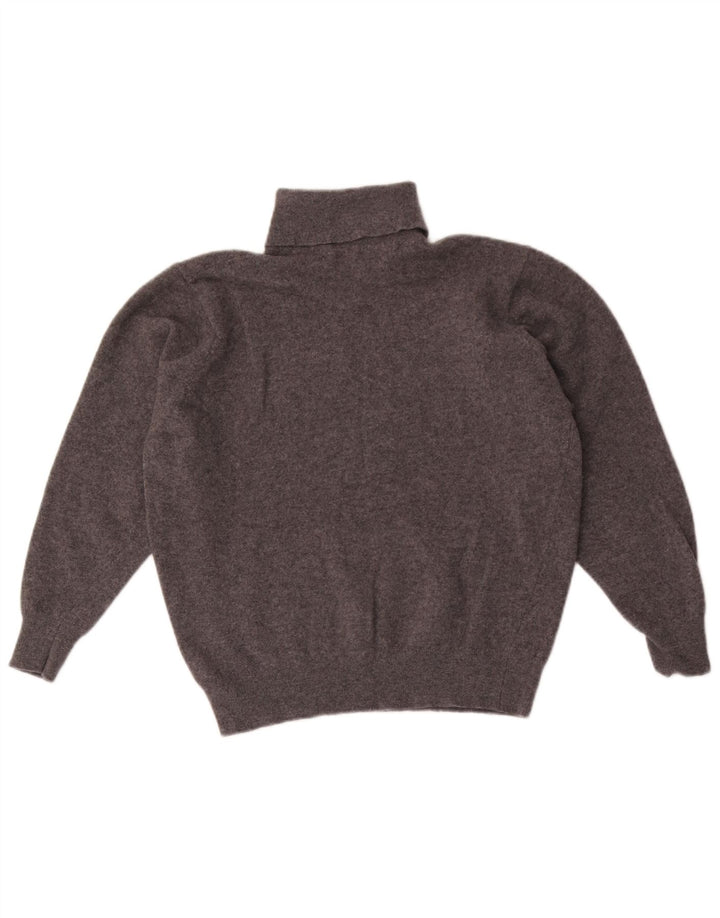 Hodgson Dame Roll Neck Jumper Sweater UK 14 Medium Grey Flecked