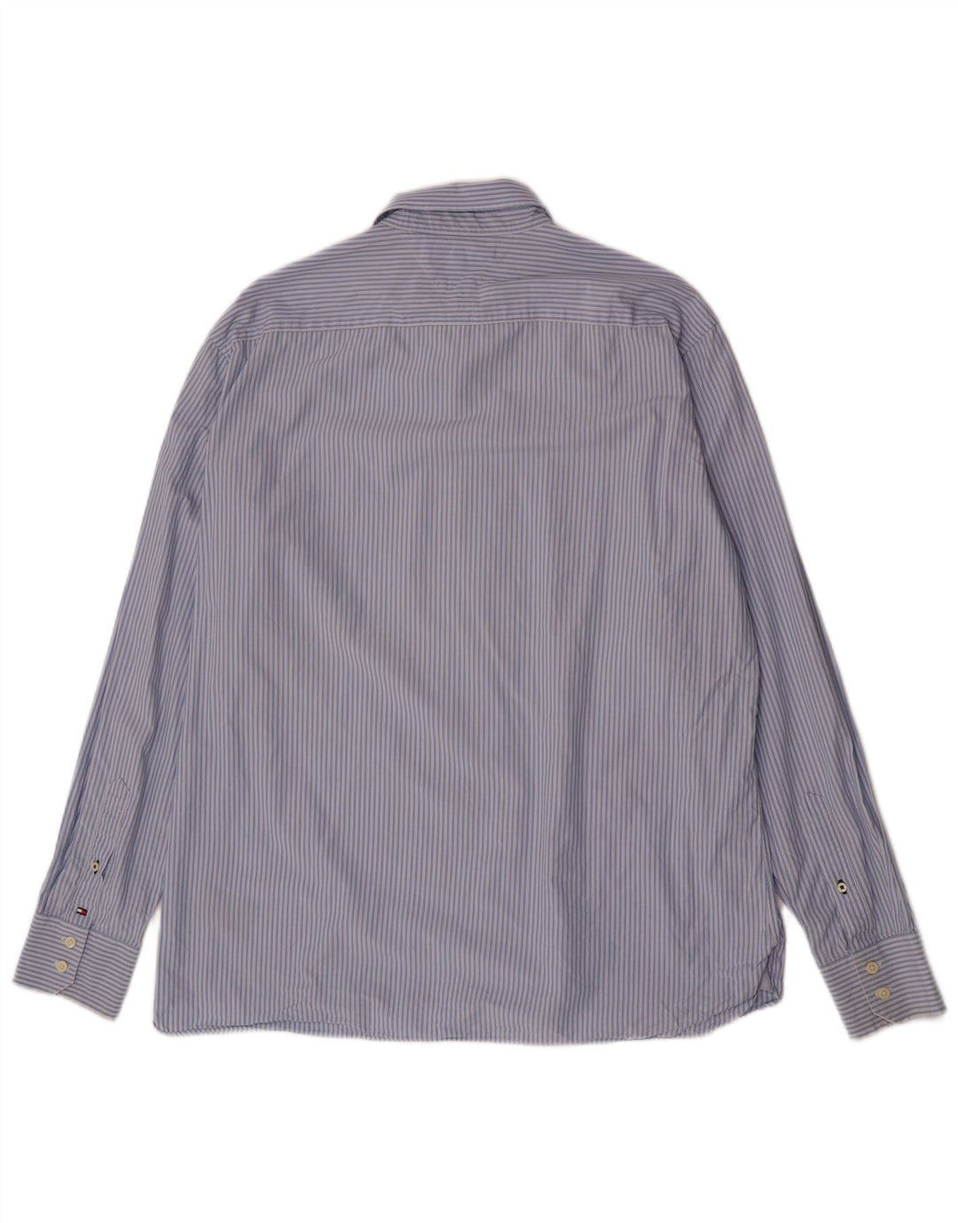 Tommy Hilfiger Herre Regular Fit skjorte XL blå stribet bomuld