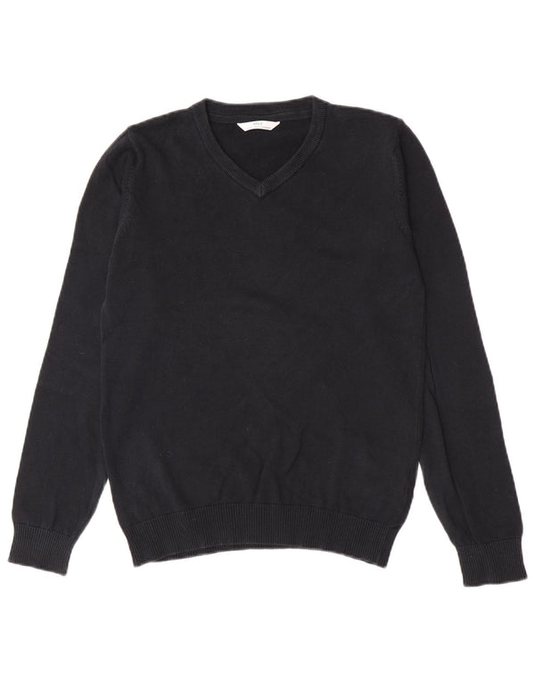 Marks & Spencer Boys V-hals sweater 13-14 år sort bomuld