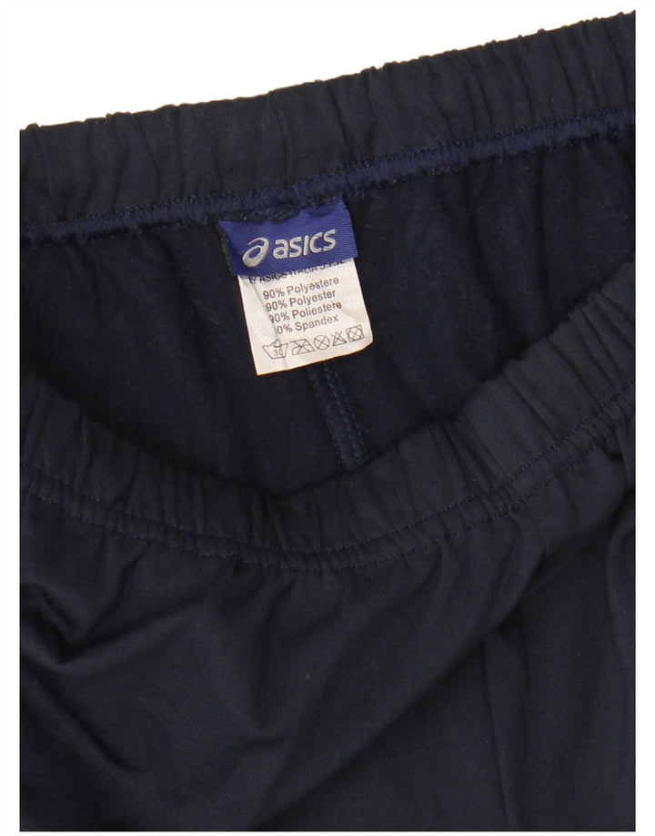 ASICS Mens Graphic Sport Shorts Medium  Navy Blue Polyester