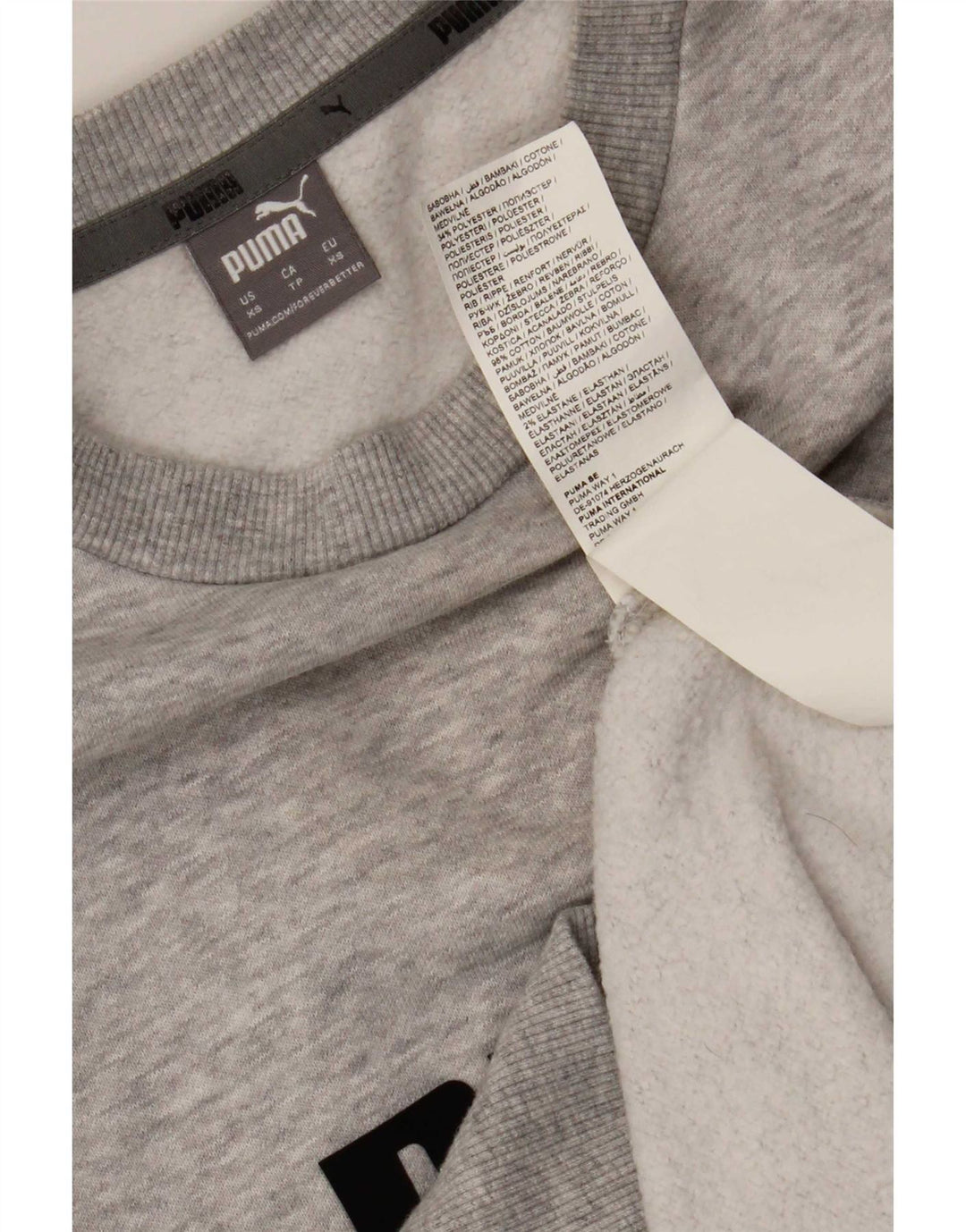 Puma Herre Grafisk Sweatshirt Jumper XS Grå Bomuld