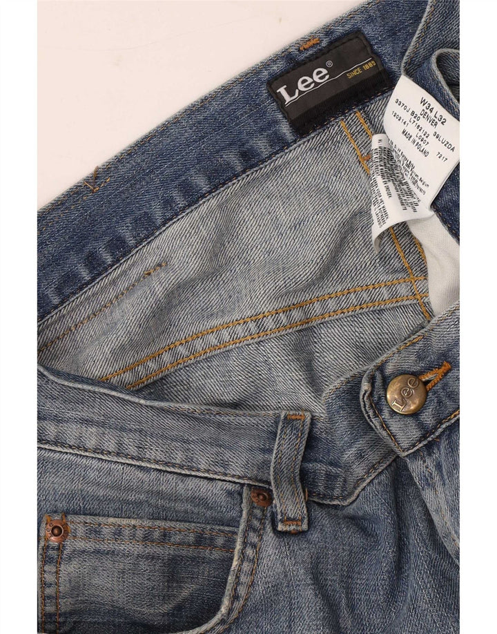 Lee Herre Denver Bootcut Jeans W34 L32 Blå Bomuld