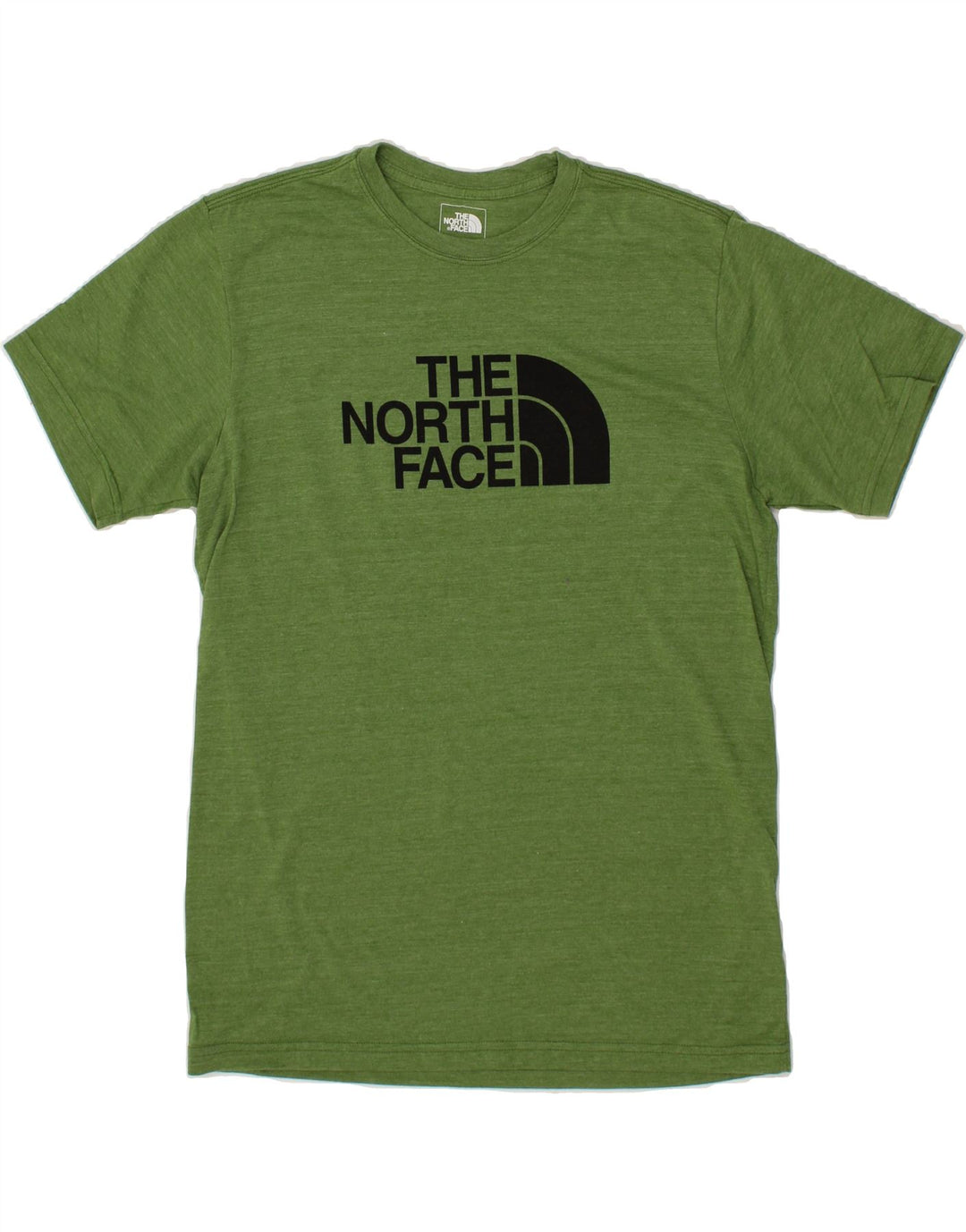 THE NORTH FACE Herre Slim Fit Grafisk T-Shirt Top Stor Grøn Polyester