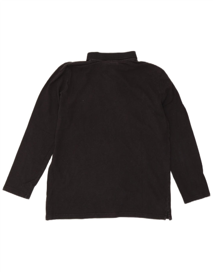 Kappa Langærmet Polo Shirt til mænd Medium Sort Bomuld
