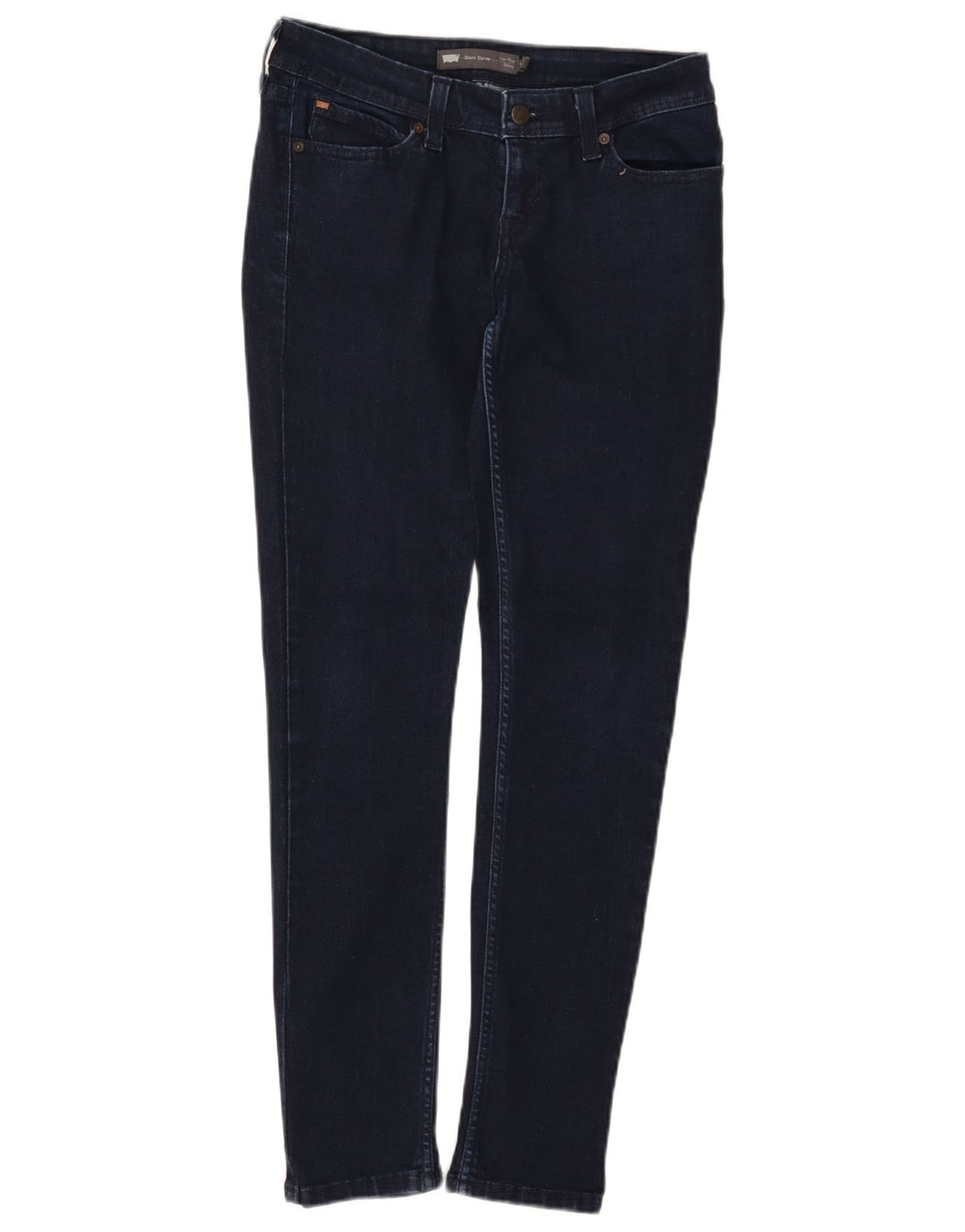 LEVI'S Dame Demi Curve Skinny Jeans med lav talje W28 L32 Marineblå Bomuld