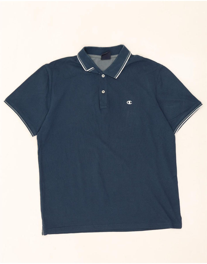 Champion Herre Polo Shirt Large Navy Blue