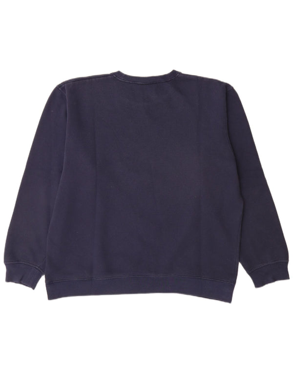 Kappa Herre Grafisk Sweatshirt Jumper XL Marineblå Bomuld