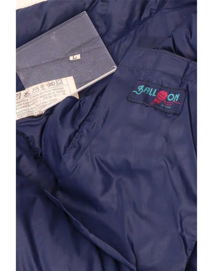 Ball On Herre Polstret Jakke UK 40 Large Navy Blue Polyamide