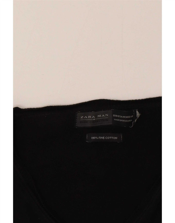 Zara Herre V-hals sweater Medium Sort