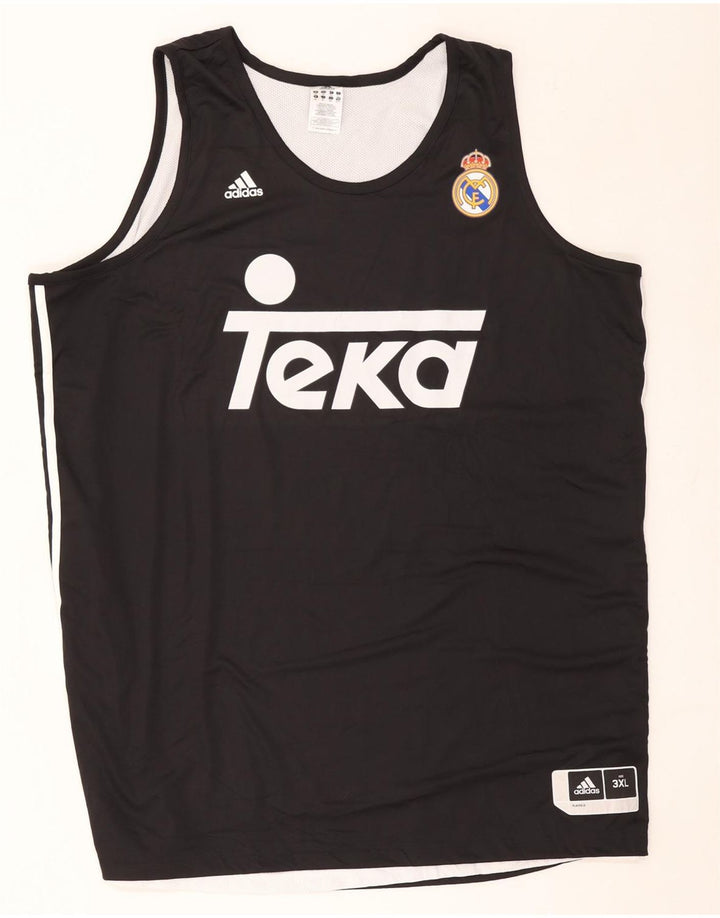 Adidas Herre Real Madrid Grafisk Vest Top 3XL Sort Polyester