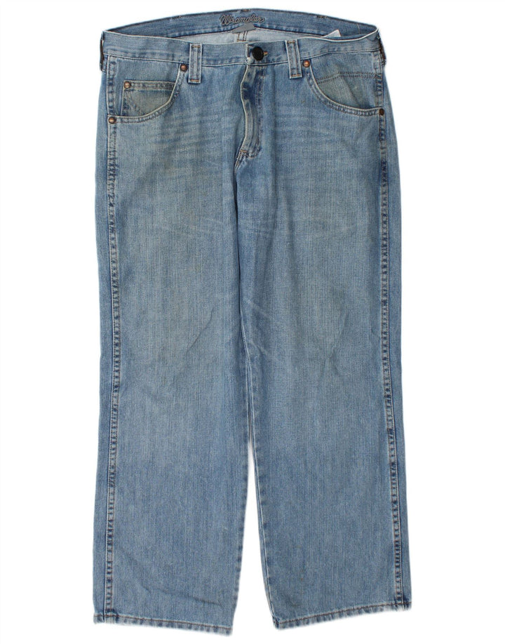 Wrangler Straight Jeans til mænd W36 L30 blå bomuld