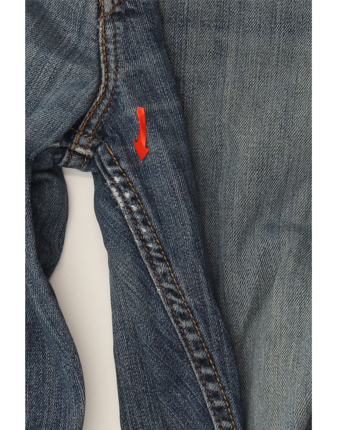 Levi's Herre 752 Straight Jeans W33 L31 Blå Bomuld